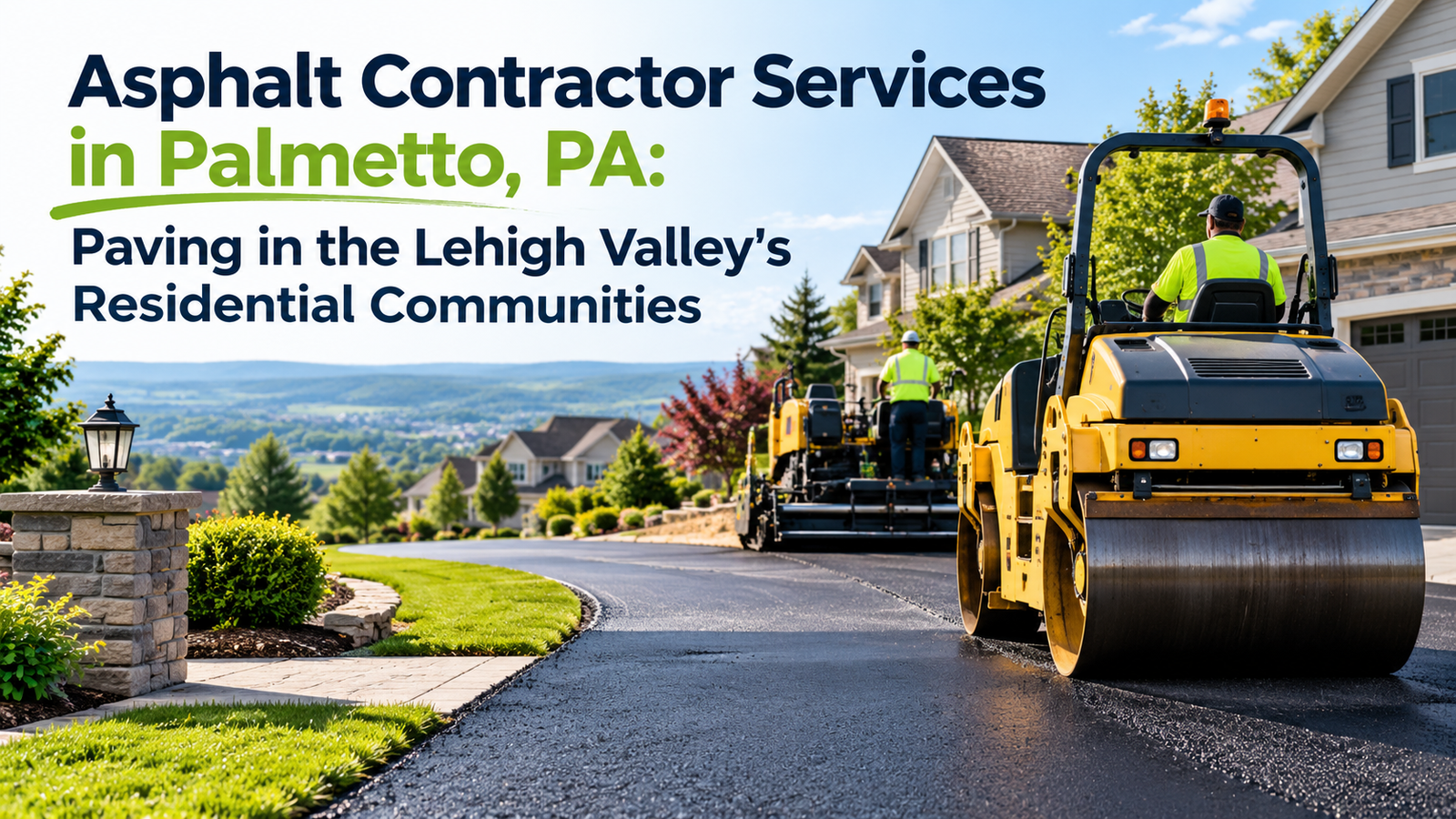Asphalt Contractor Services in Palmetto, PA: Paving in the Lehigh Valley's Residential Communities